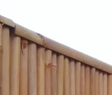  Product image 4 of the product “Horizontal end for bamboo fence, 180cm length. weather protection suitable for fence in up to 5.5cm tube thickness ”